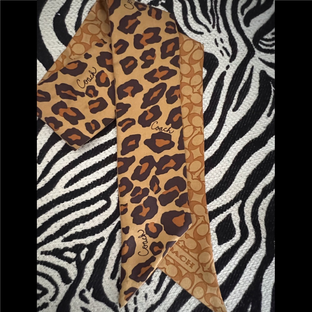 Coach animal print scarf